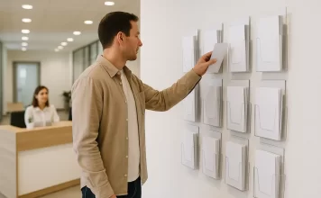Gdzie zamontować kieszenie na ulotki wiszące – poradnik dla biur i placówek usługowych easystand.pl - 159-gdzie-zamontowac-kieszenie-na-ulotki-wiszace-poradnik-dla-bi.webp